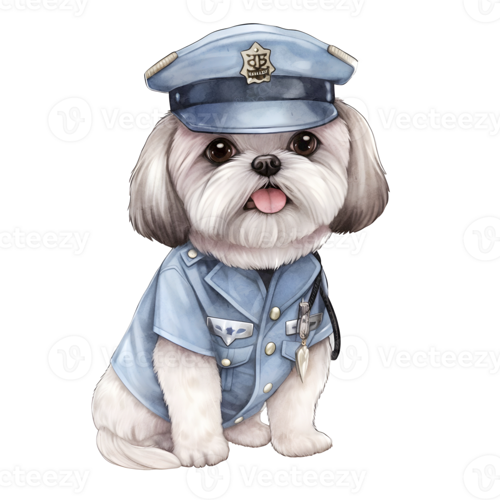 Police Dog Clipart PNG AI Generated