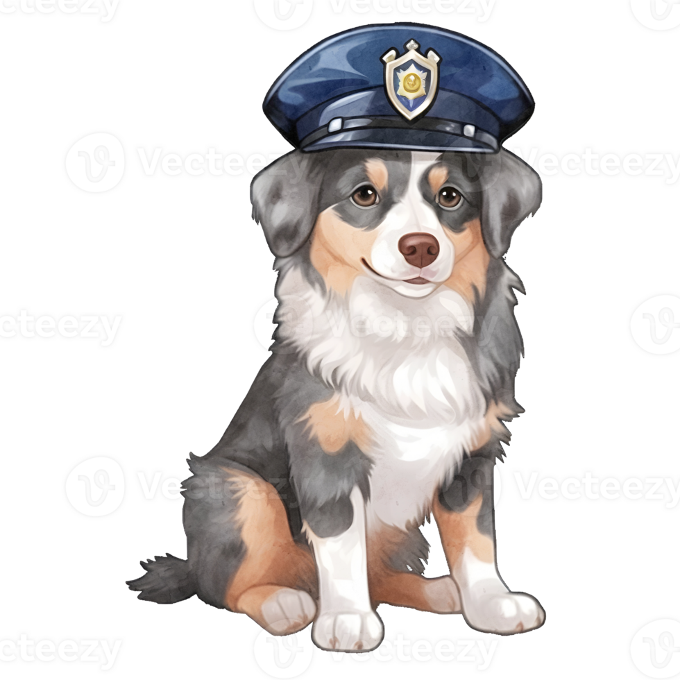 Police Dog Clipart PNG AI Generated