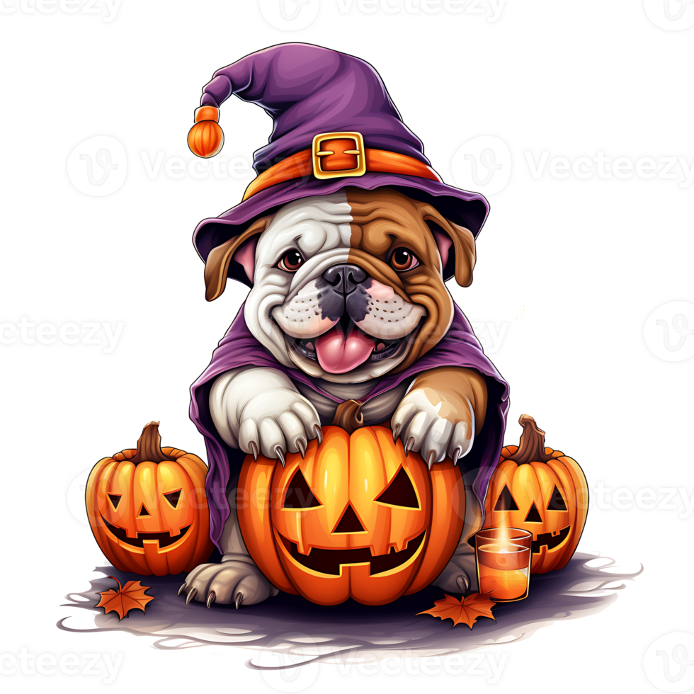 Halloween Dog AI Generated png