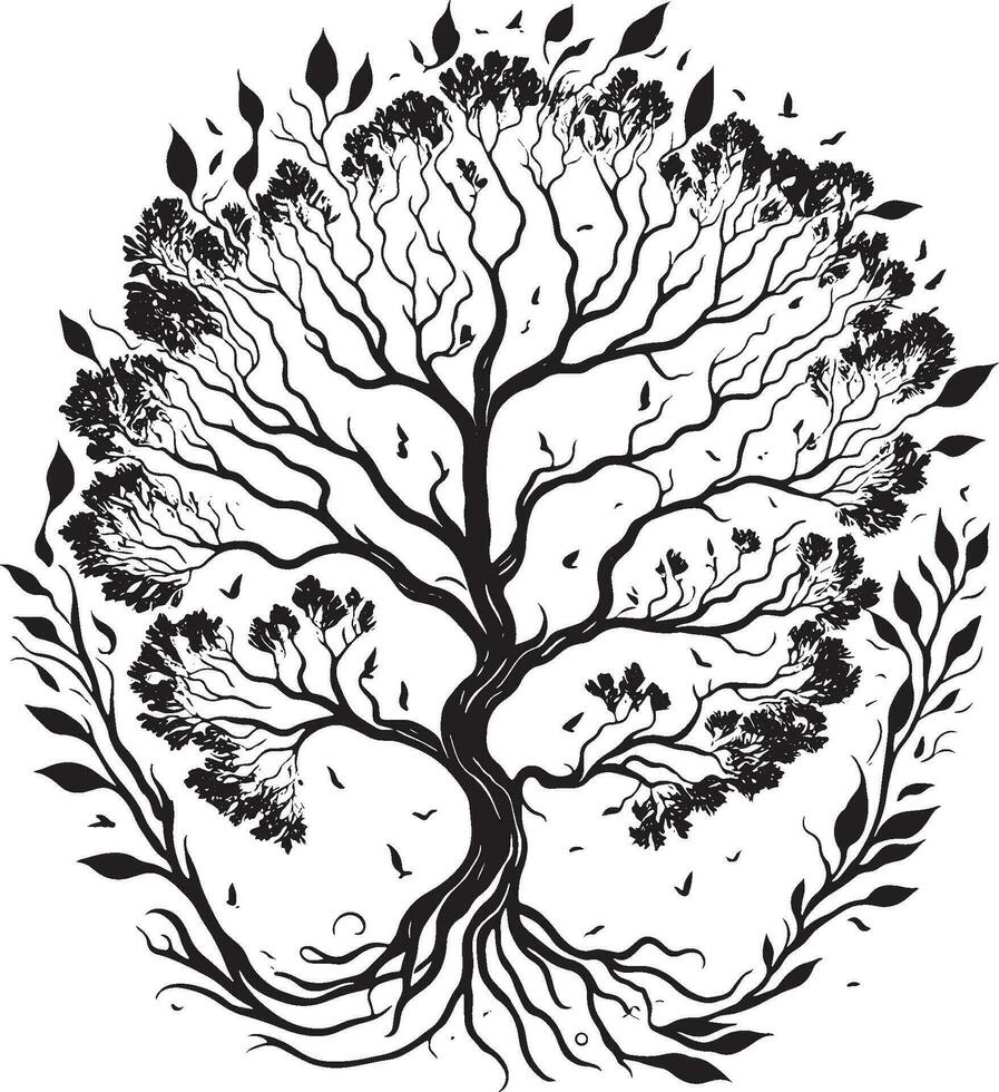 Modern Tree Of Life Logo Vector File
