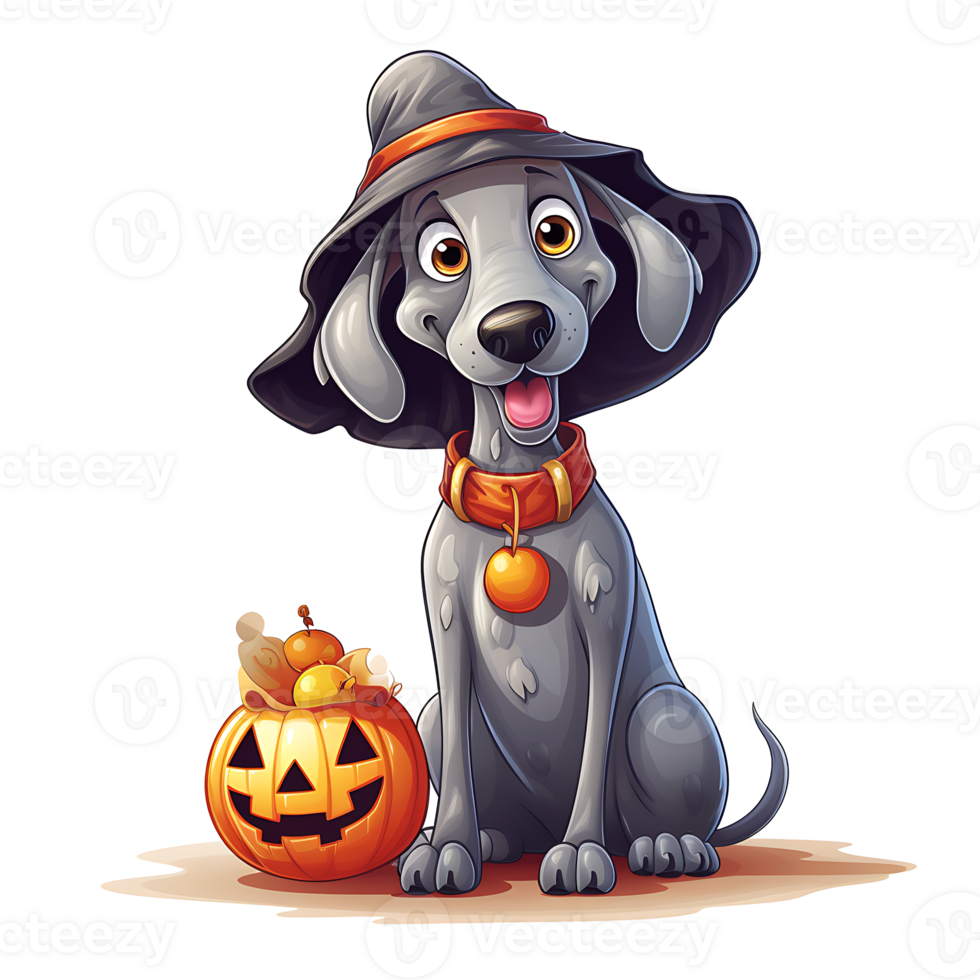 Halloween cane ai generato png