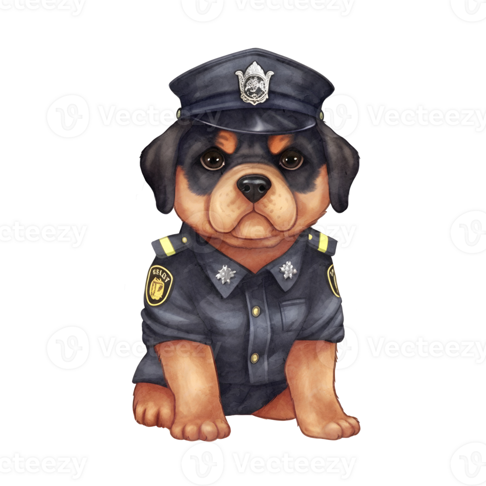 Police Dog Clipart PNG AI Generated