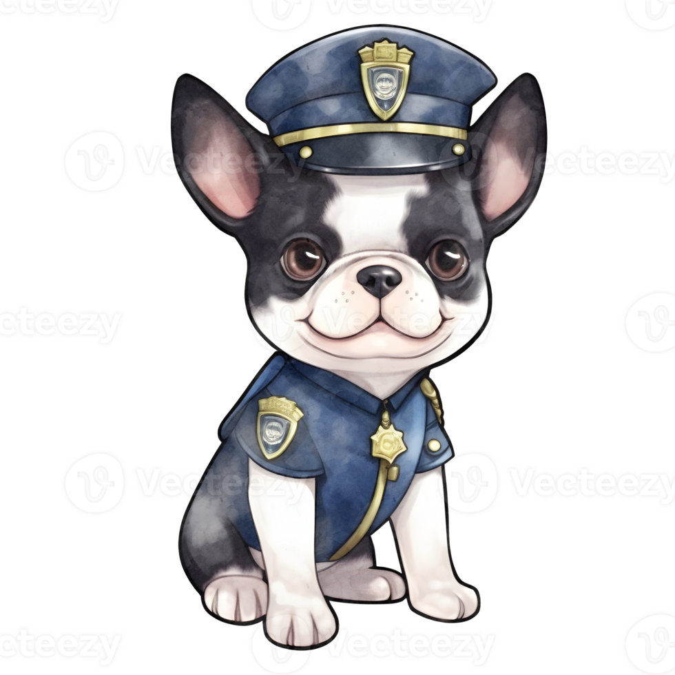Police Dog Clipart PNG AI Generated