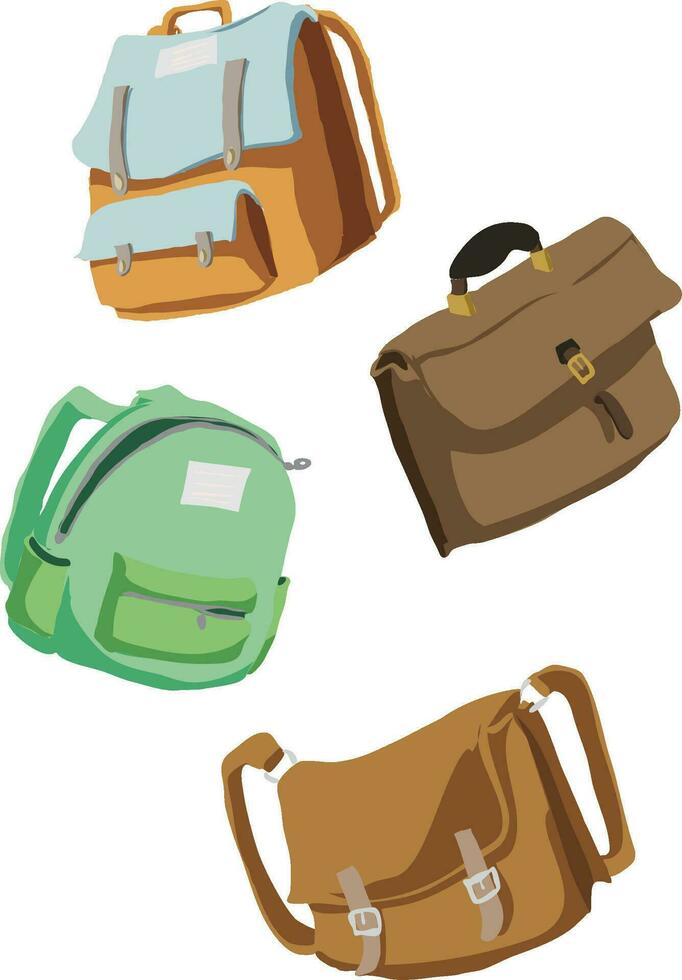 Bags stickers vectors