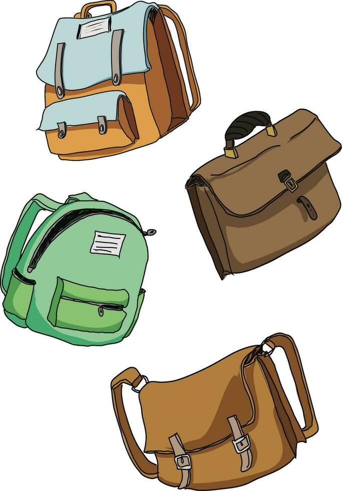 Bags vector illustrations