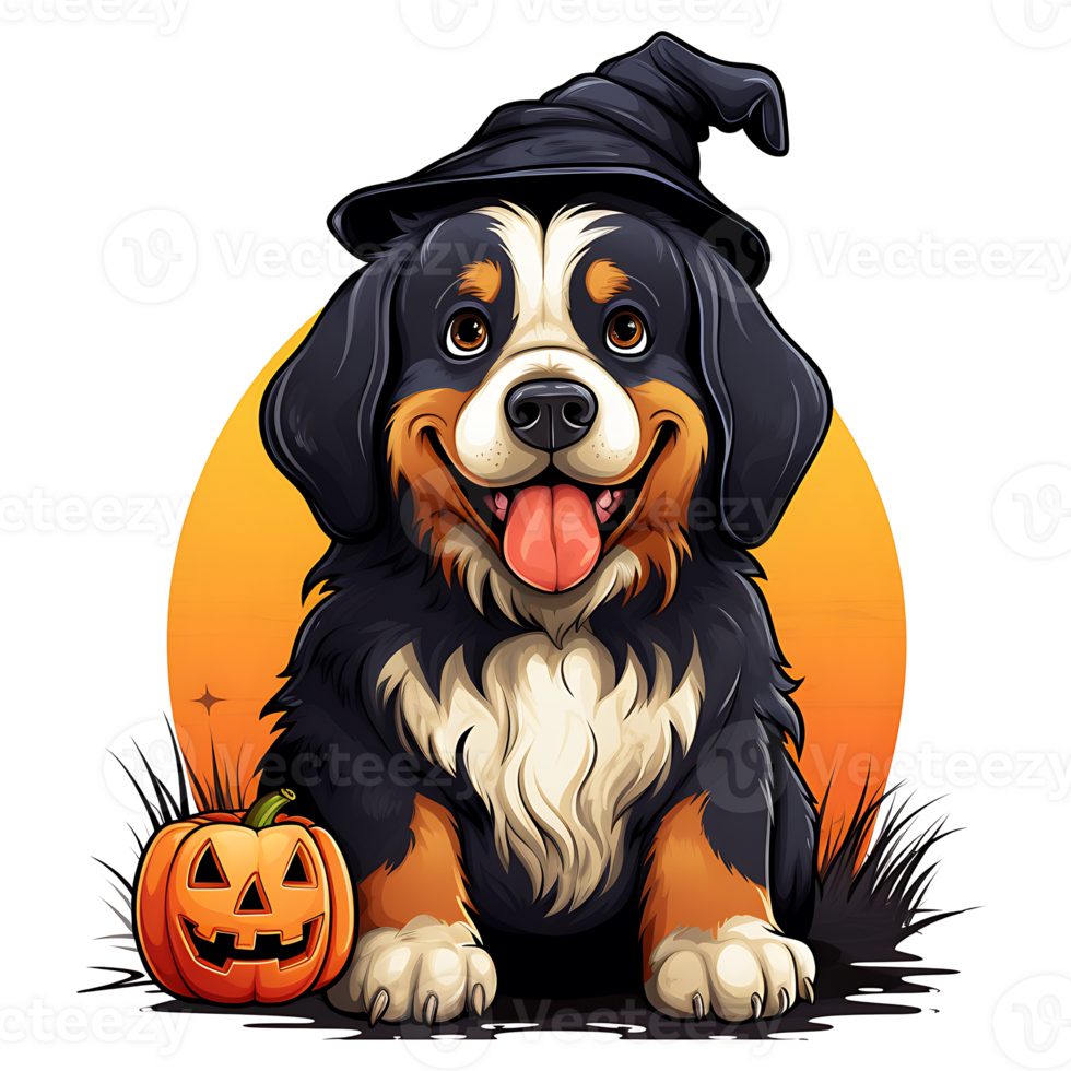 Halloween Dog AI Generated png