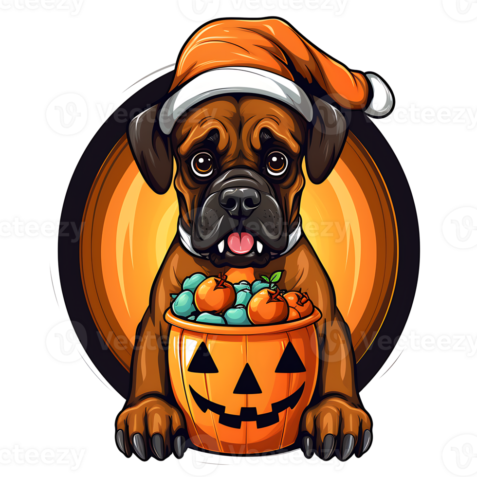 Halloween Dog AI Generated png