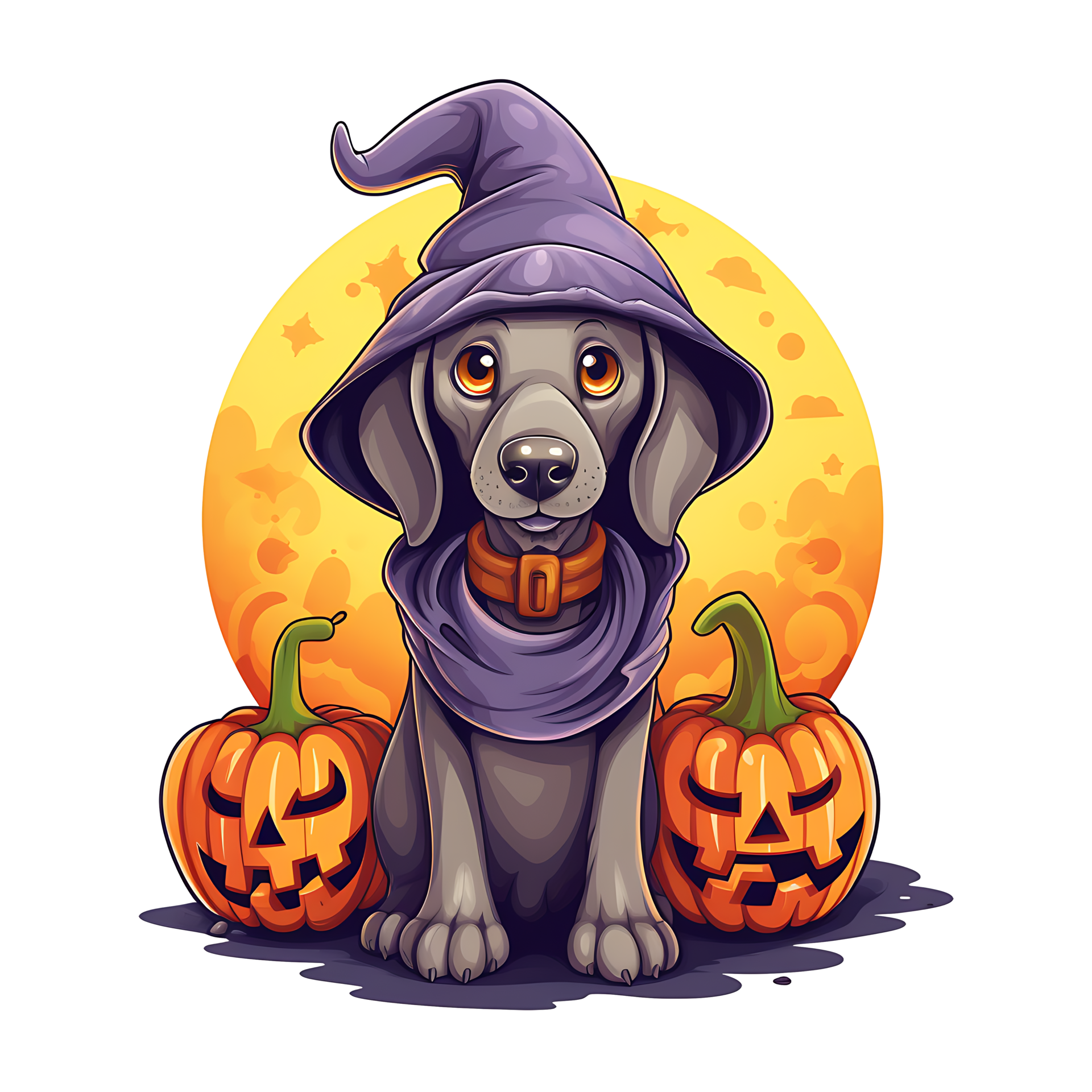 Halloween Dog AI Generated 29318490 PNG