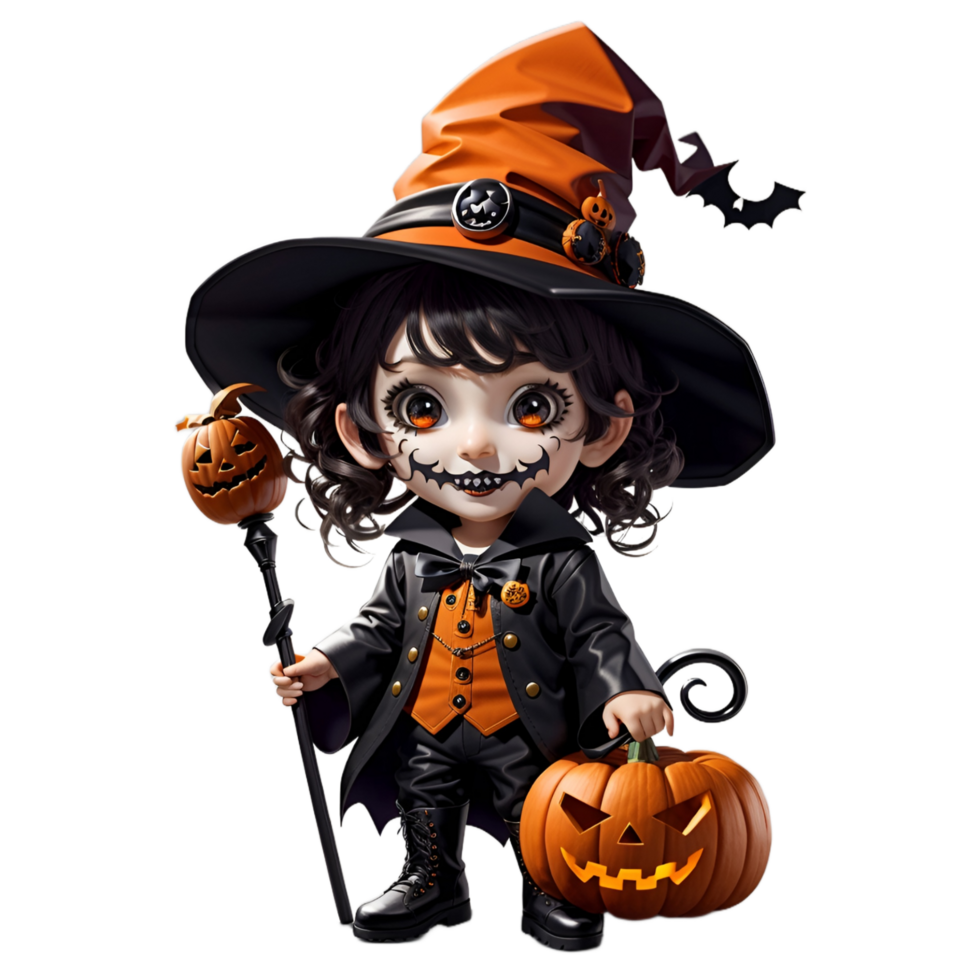 Children's Characters for Halloween Ai Generative png