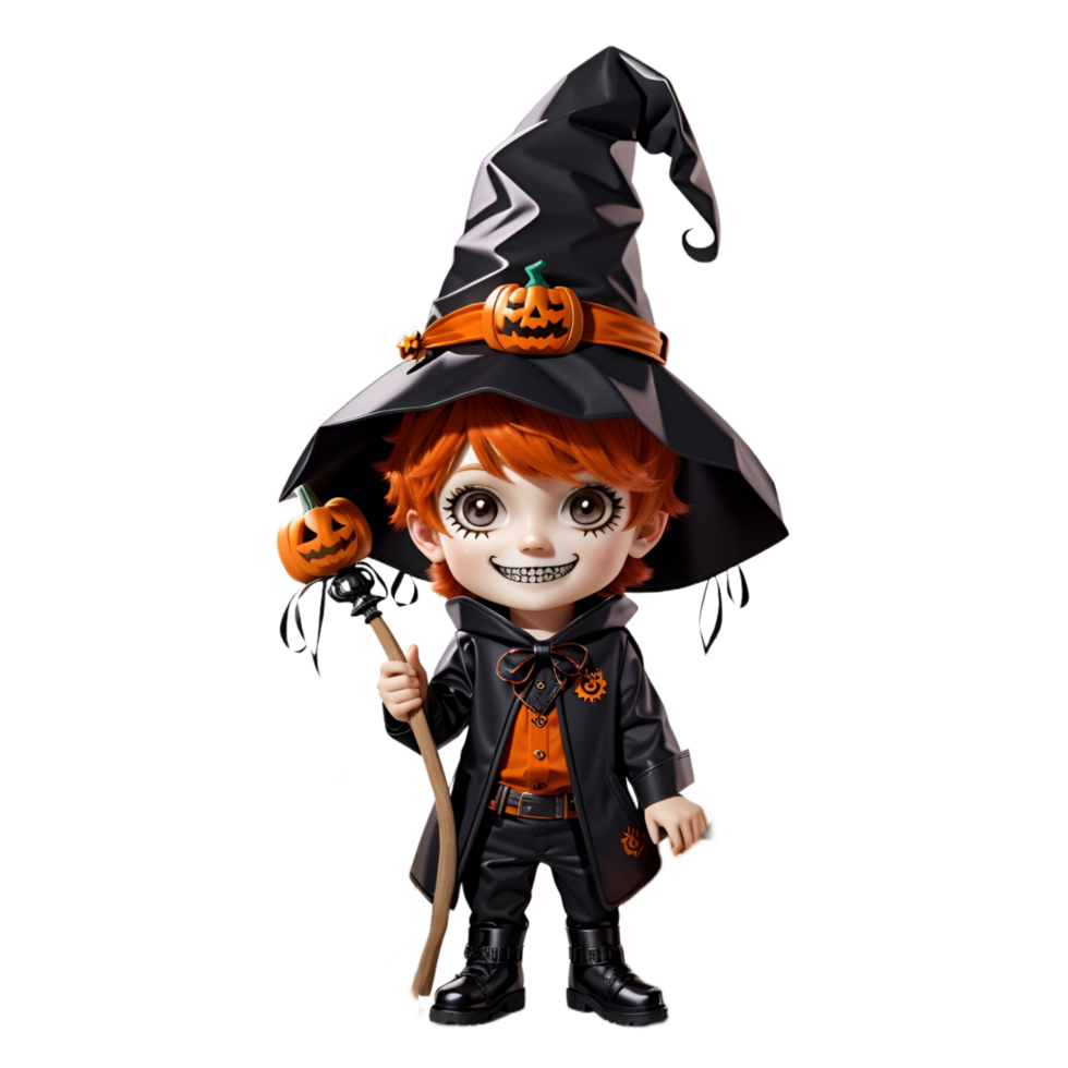 Children's Characters for Halloween Ai Generative png