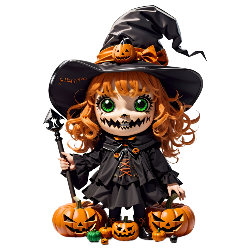 Children's Characters for Halloween Ai Generative png