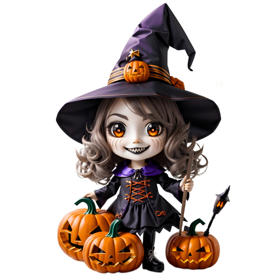 Children's Characters for Halloween Ai Generative png