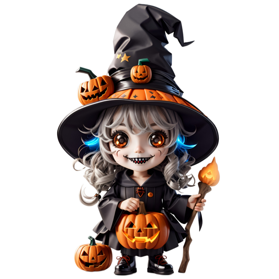 Children's Characters for Halloween Ai Generative png