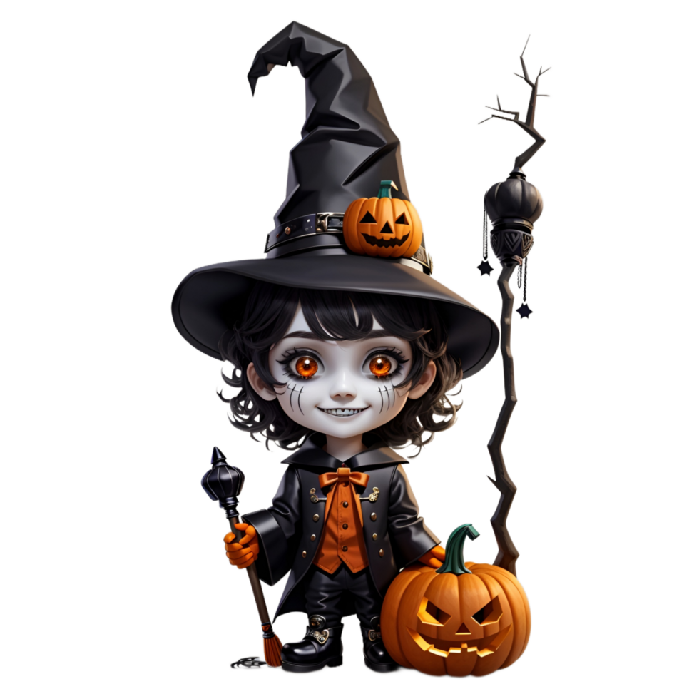 Children's Characters for Halloween Ai Generative png