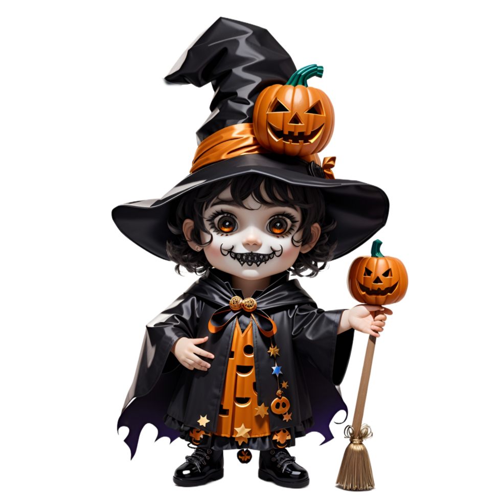 Children's Characters for Halloween Ai Generative png