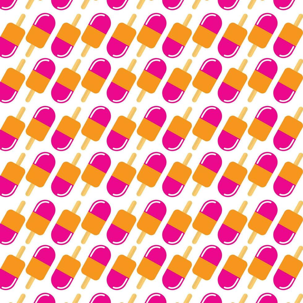 free design for ice cream, food, sweet, doodle, background, vector. vector
