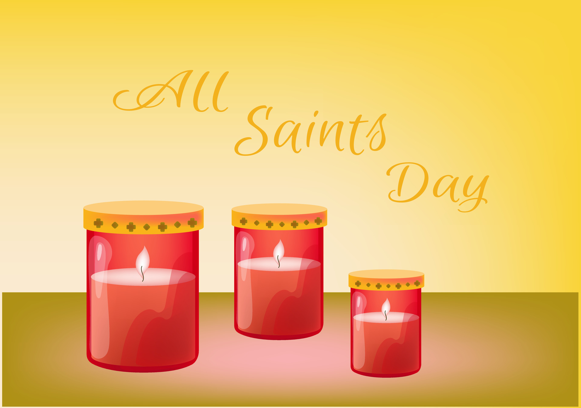 All Saints Day greetings banner, all saints day greeting vector 3d