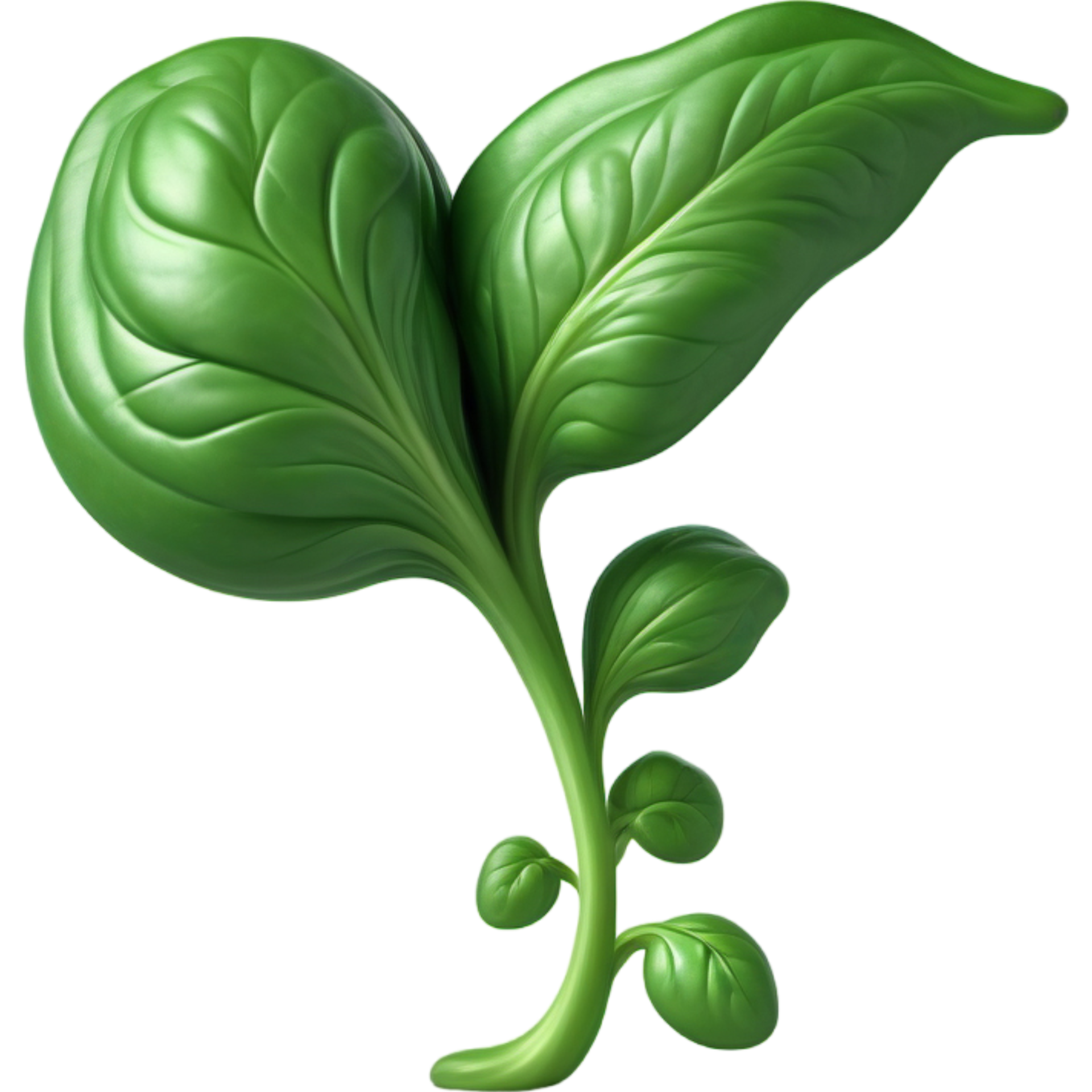 Spinach Green 3D illustration. AI Generative 29319044 PNG