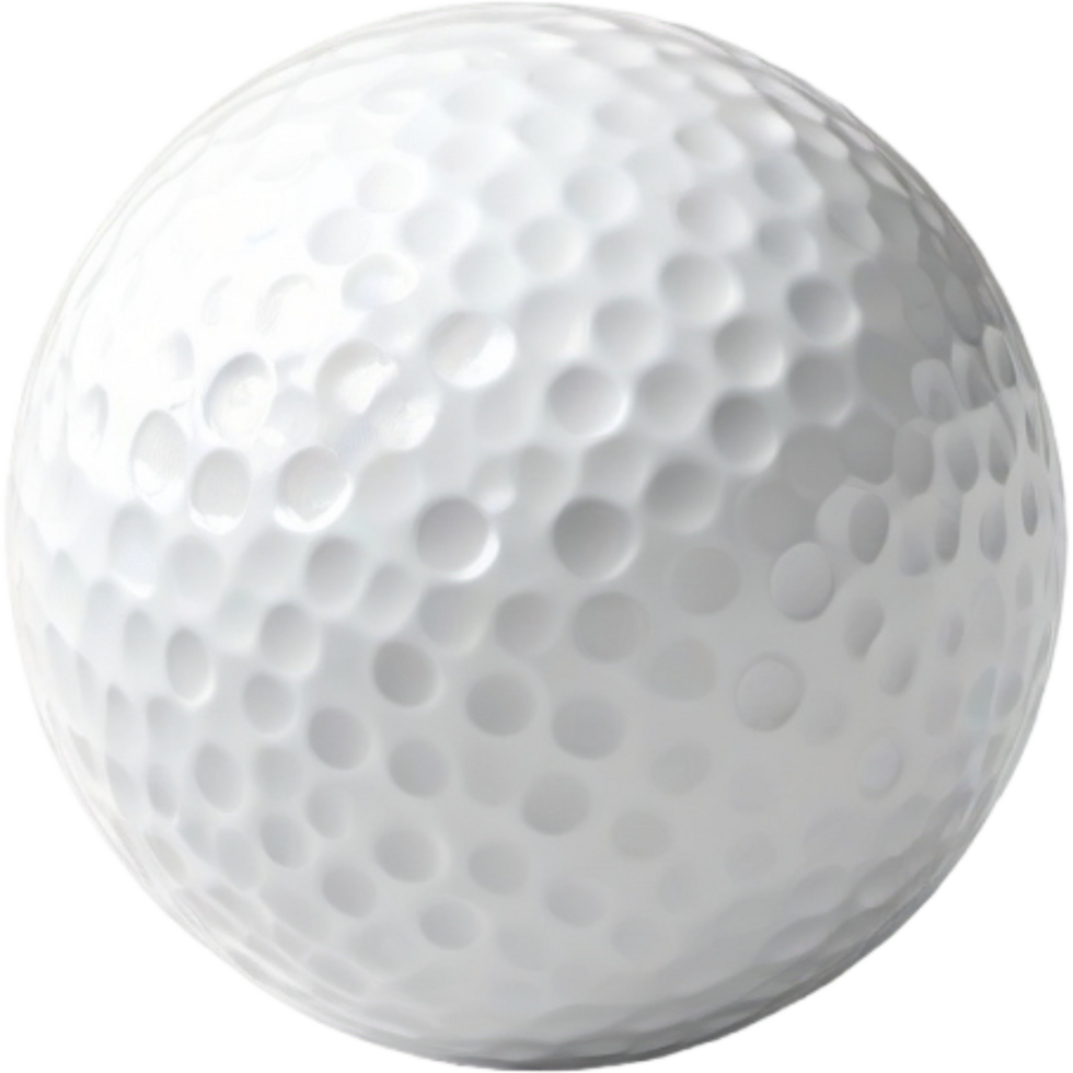 White golf ball. AI Generative png