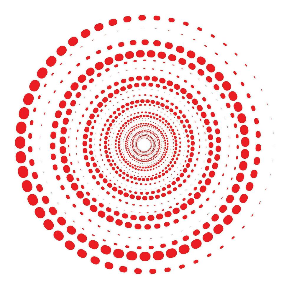 simple abstract red color polka dot pattern vector