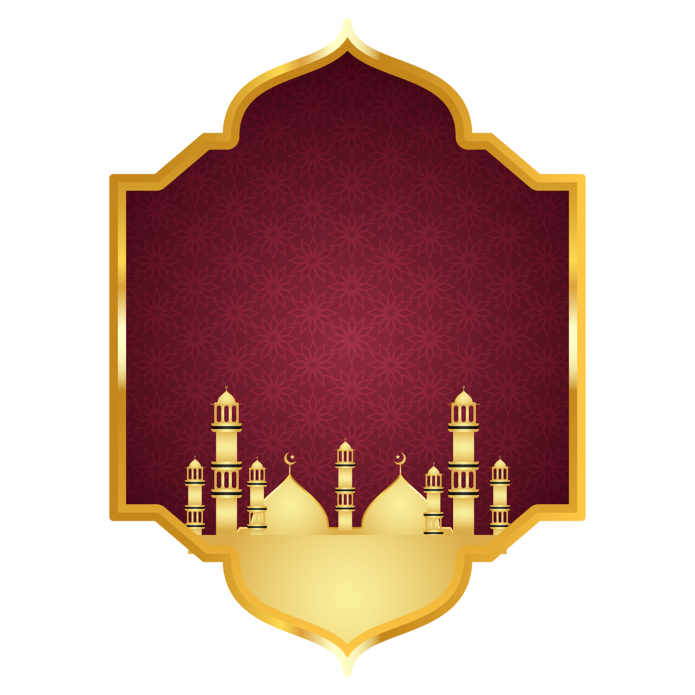 Mosque or masjid transparent background with arabic shape for islamic design and  ramadan clipart png