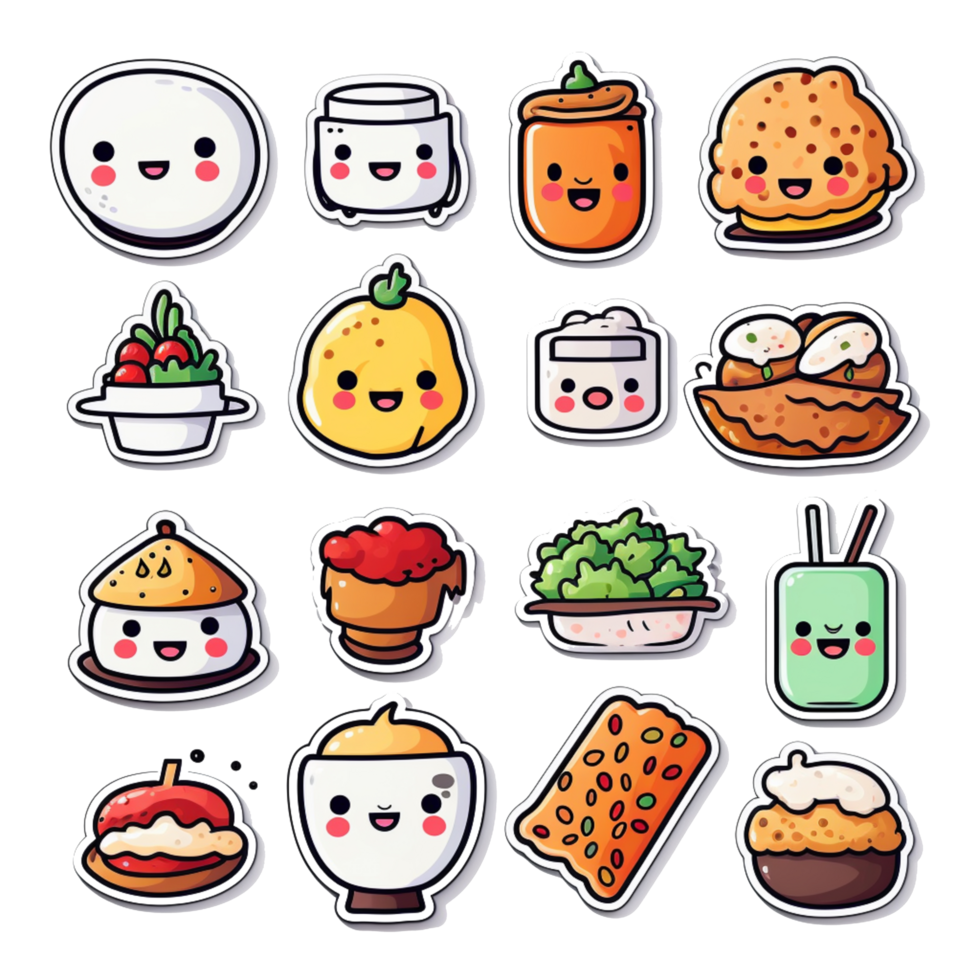 Kawaii Cartoon Food Adorably Cute and Delicious Edible Characters png