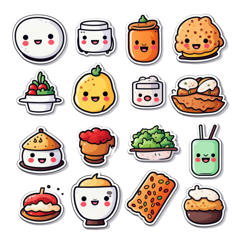 Kawaii Cartoon Food Adorably Cute and Delicious Edible Characters png