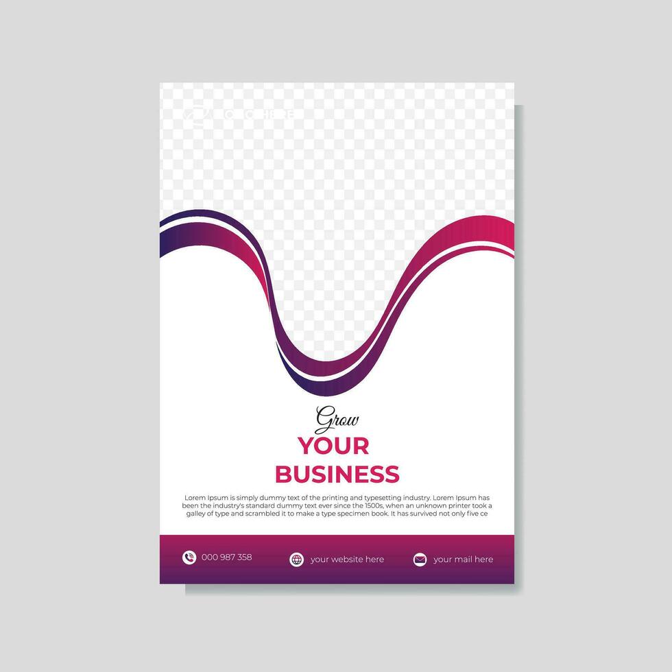 Modern abstract corporate and business promotion flyer design vector template.