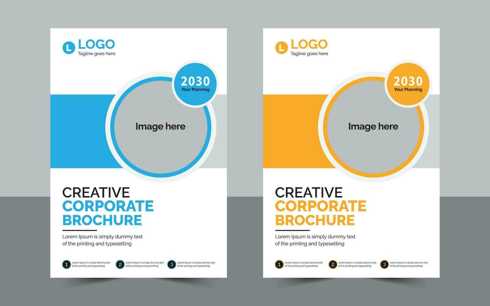 Creative Corporate Brochure Cover Design. vector