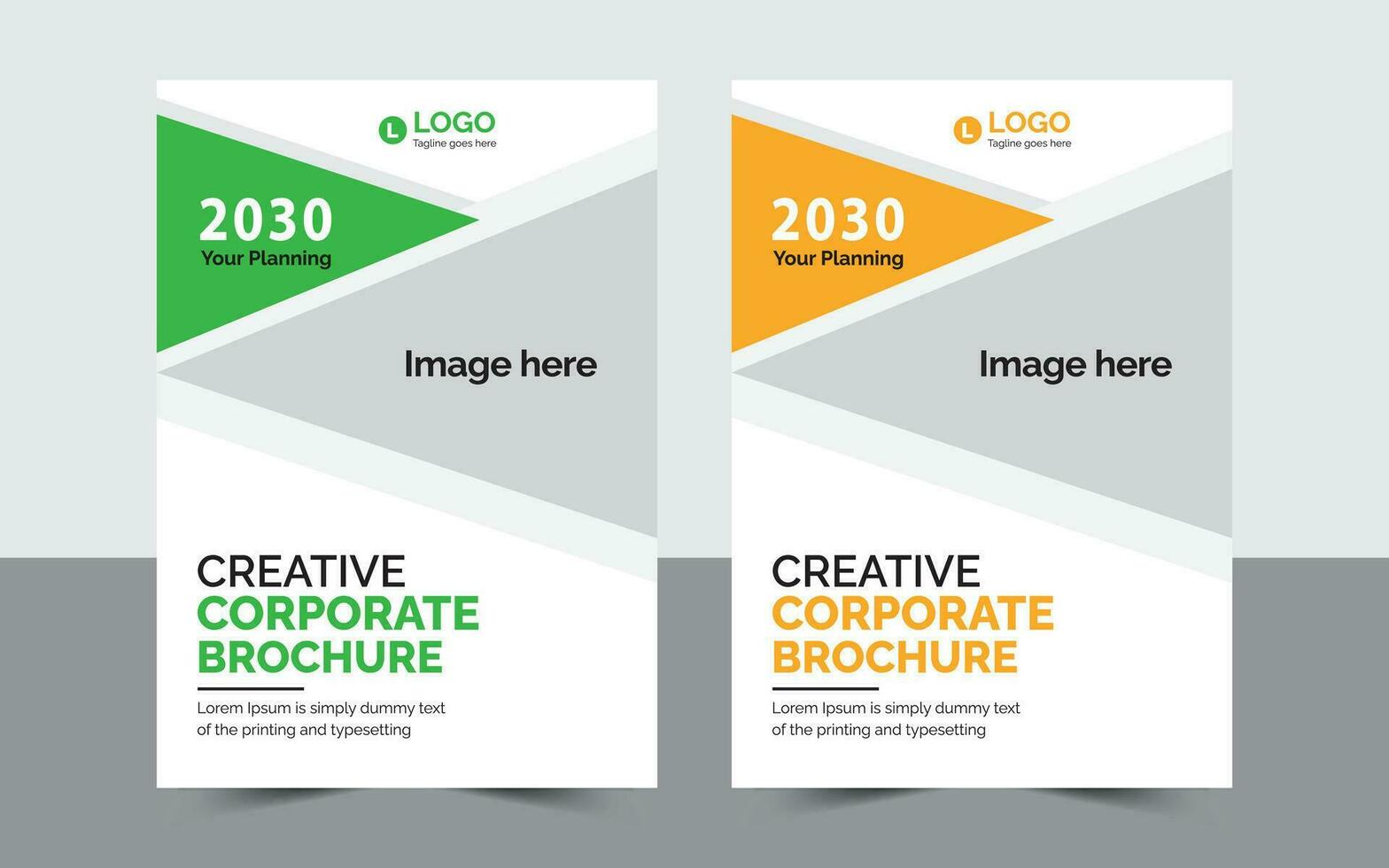 Creative Corporate Brochure Cover Design. vector