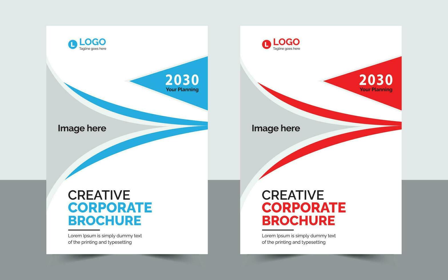 Creative Corporate Brochure Cover Design. vector