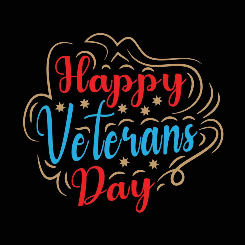 Happy veterans day t shirt design  america vector