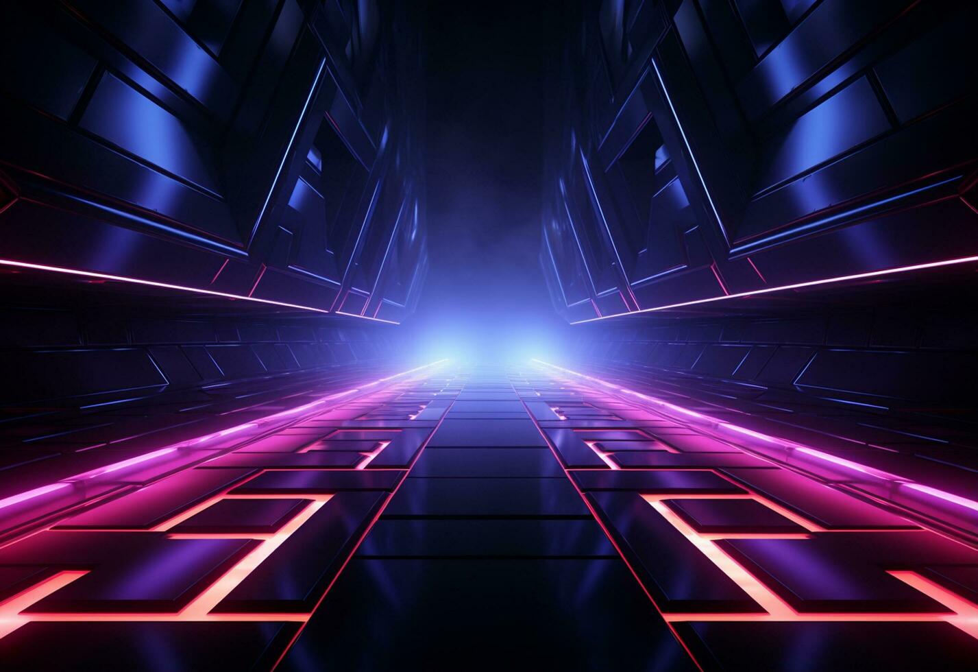 Ai Generative Neon illuminated futuristic backdrop realistic image, ultra hd, high design very detailed photo