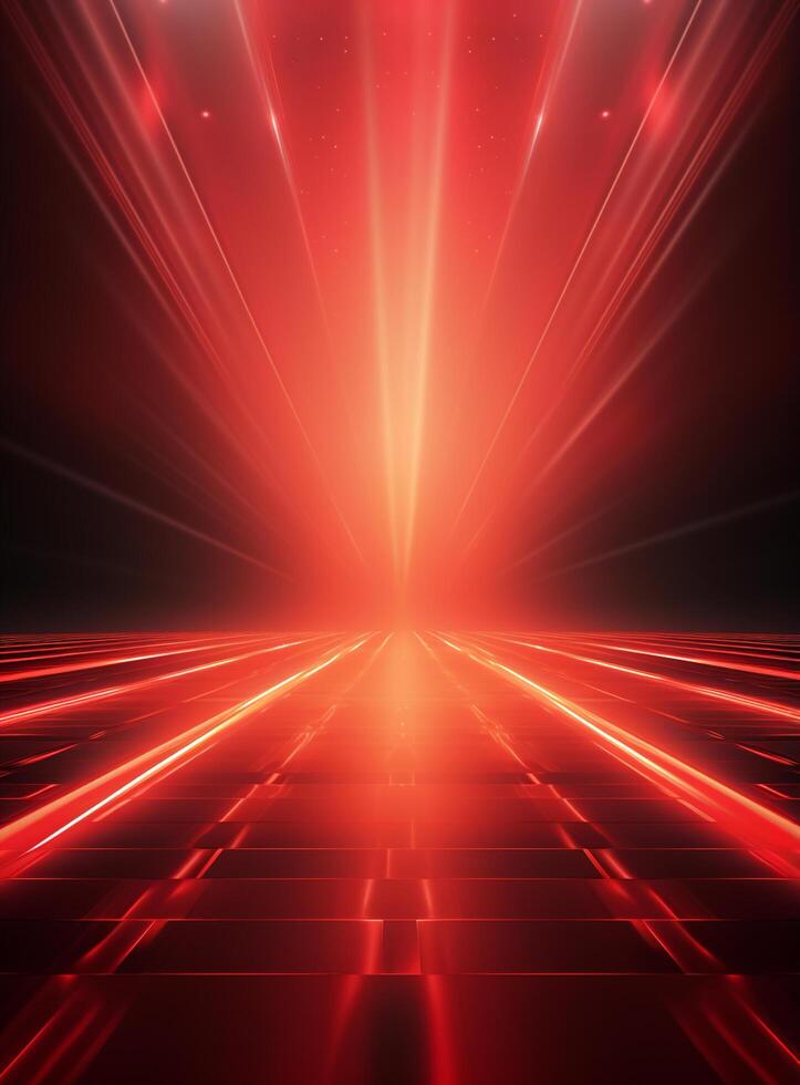 Ai generative Backdrop With Illumination Of Red Spotlights For Flyers realistic image ultra hd high design photo
