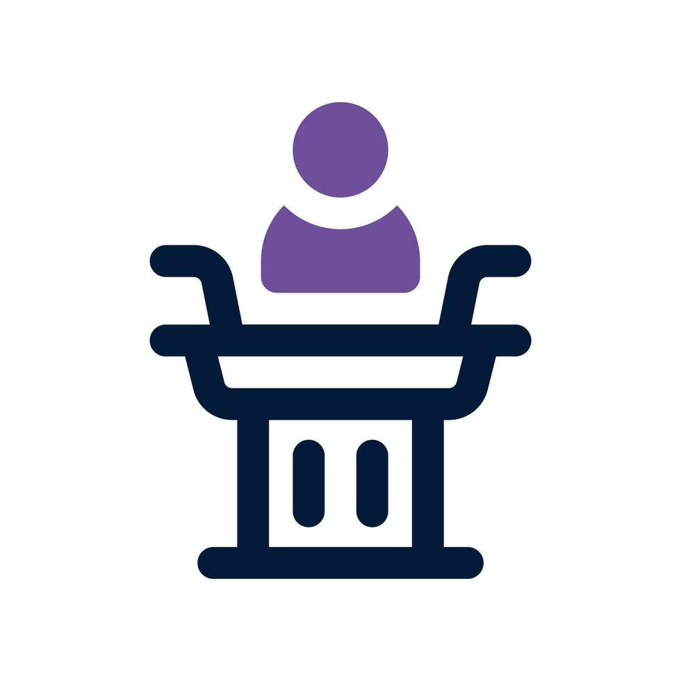 conference dual tone icon. vector icon for your website, mobile, presentation, and logo design.