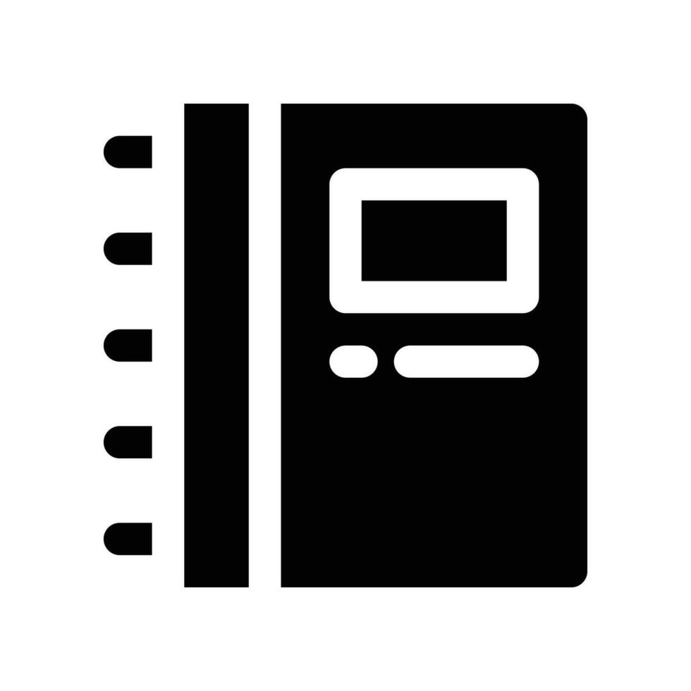 notebook solid icon. vector icon for your website, mobile, presentation, and logo design.