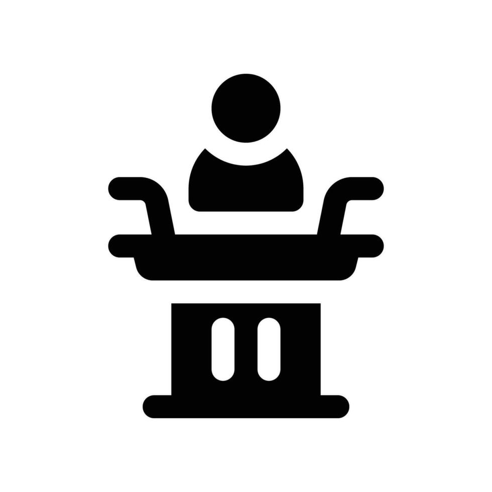 conference solid icon. vector icon for your website, mobile, presentation, and logo design.