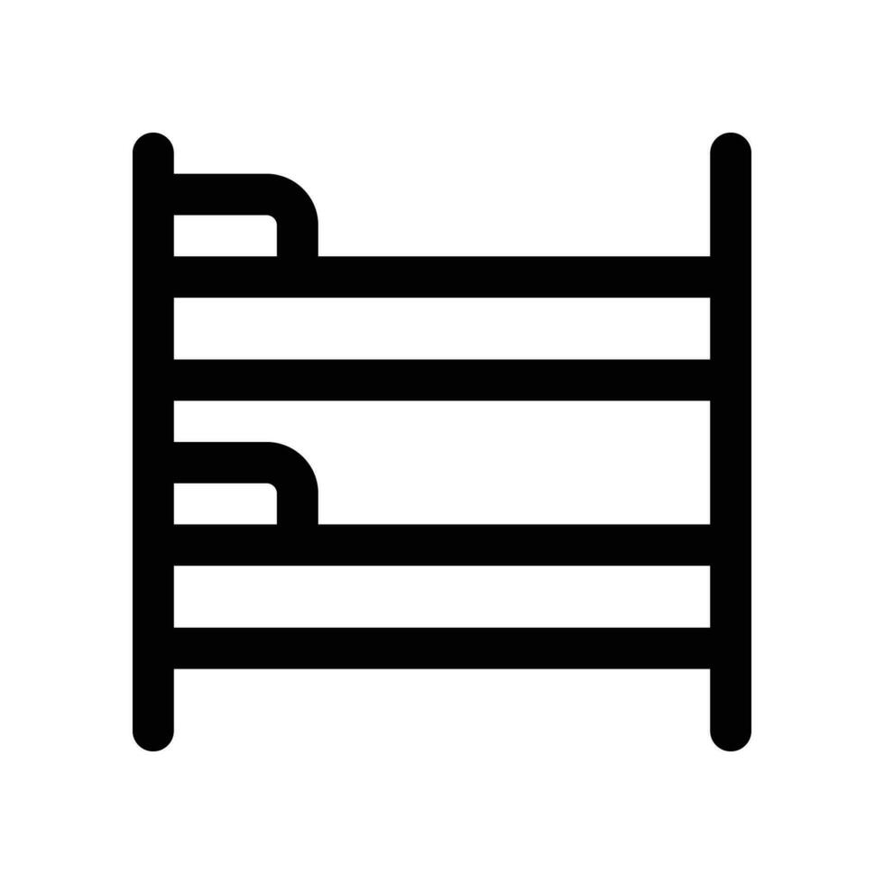 bunkbed line icon. vector icon for your website, mobile, presentation, and logo design.