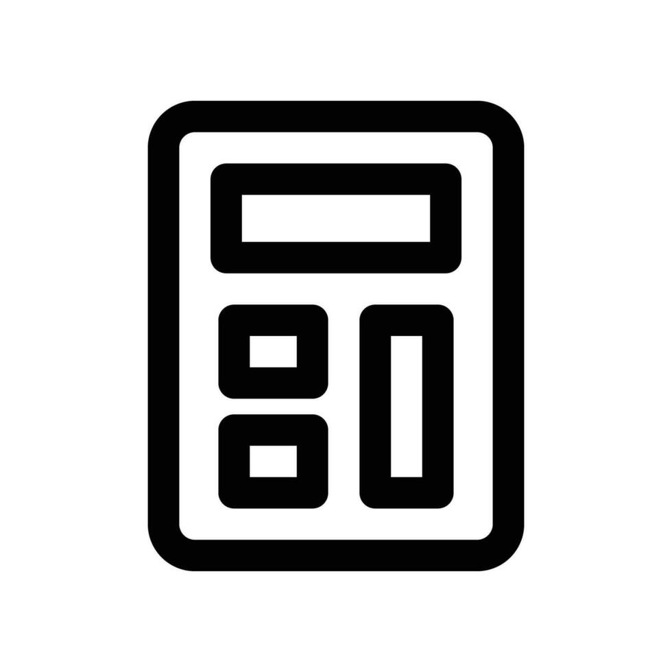 calculator line icon. vector icon for your website, mobile, presentation, and logo design.