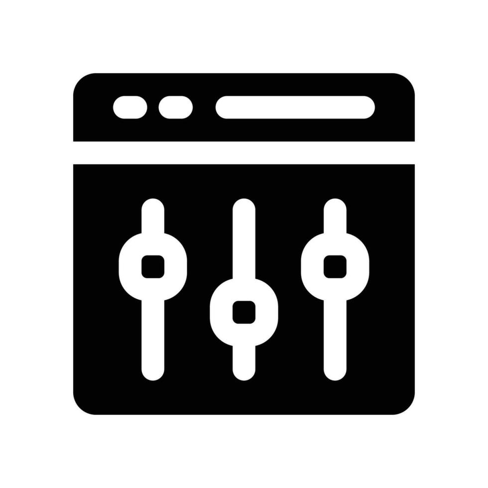 setting solid icon. vector icon for your website, mobile, presentation, and logo design.
