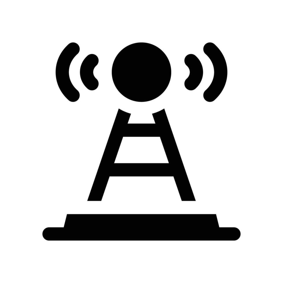 antenna solid icon. vector icon for your website, mobile, presentation, and logo design.