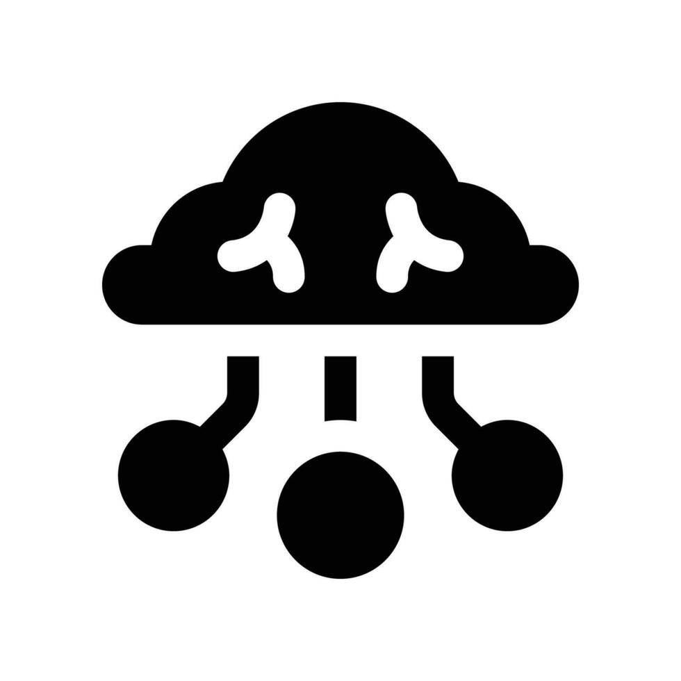 cloud computing solid icon. vector icon for your website, mobile, presentation, and logo design.