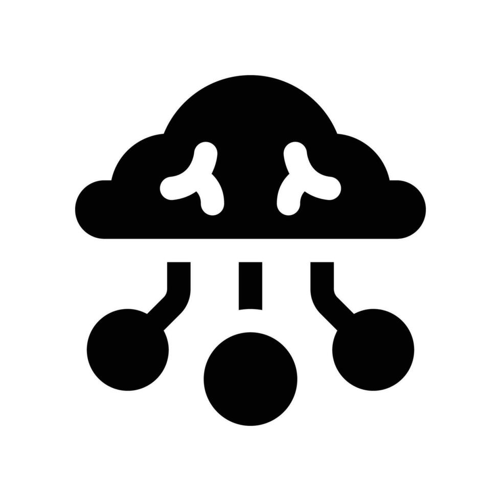 cloud computing solid icon. vector icon for your website, mobile, presentation, and logo design.