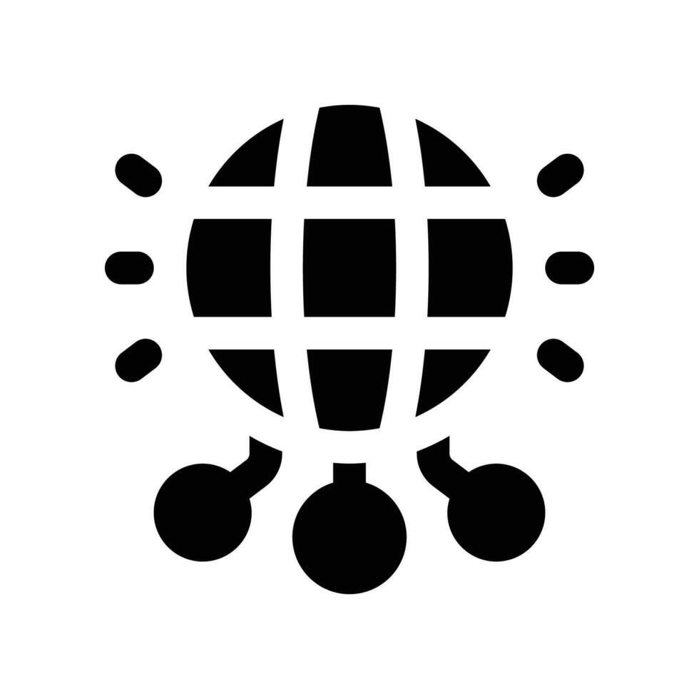 global network solid icon. vector icon for your website, mobile, presentation, and logo design.