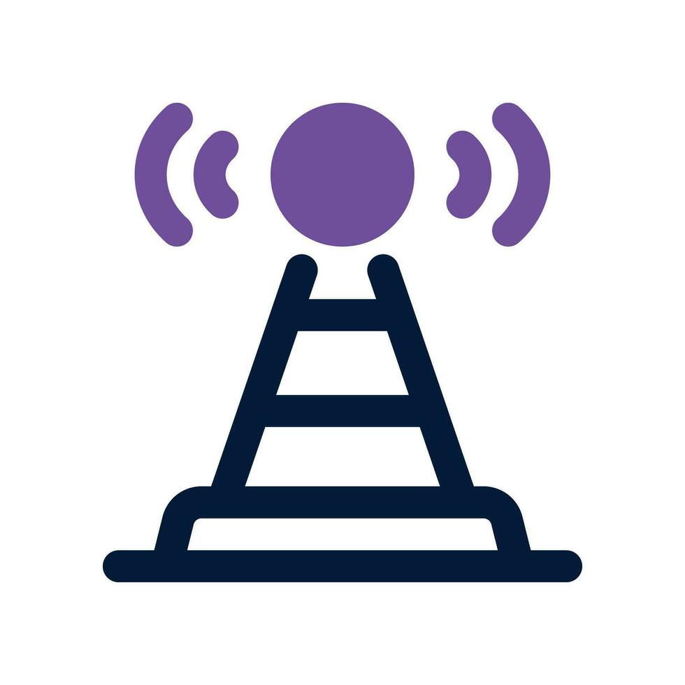 antenna dual tone icon. vector icon for your website, mobile, presentation, and logo design.