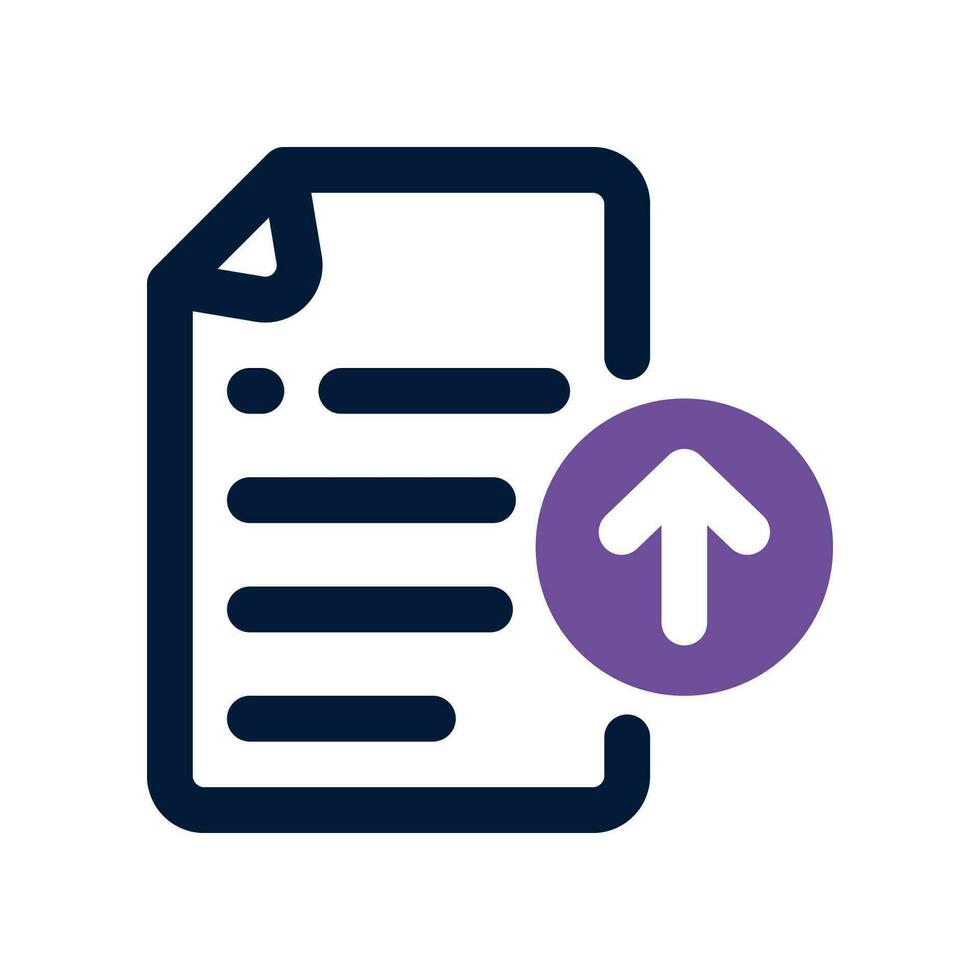 upload file dual tone icon. vector icon for your website, mobile, presentation, and logo design.