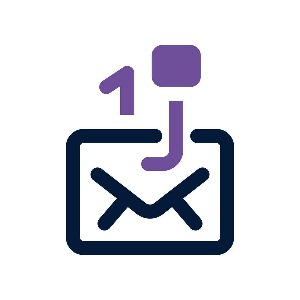 correo electrónico suplantación de identidad doble tono icono. vector icono para tu sitio web, móvil, presentación, y logo diseño.