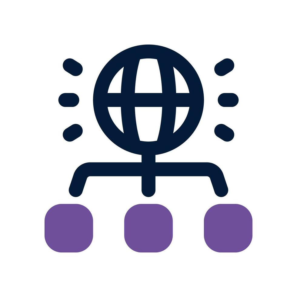 network dual tone icon. vector icon for your website, mobile, presentation, and logo design.
