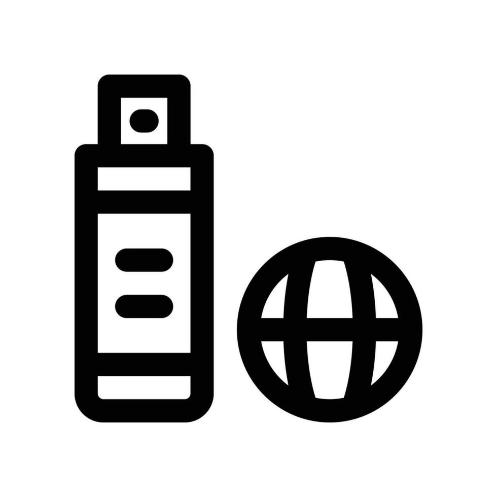 flash drive line icon. vector icon for your website, mobile, presentation, and logo design.
