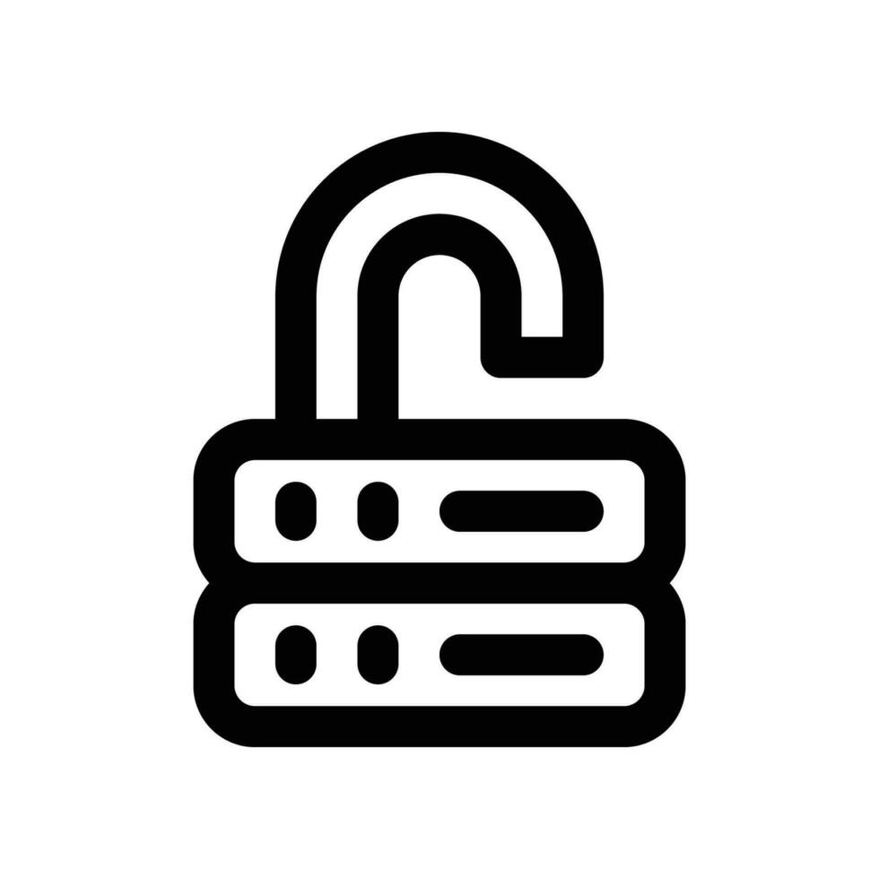 unlock line icon. vector icon for your website, mobile, presentation, and logo design.